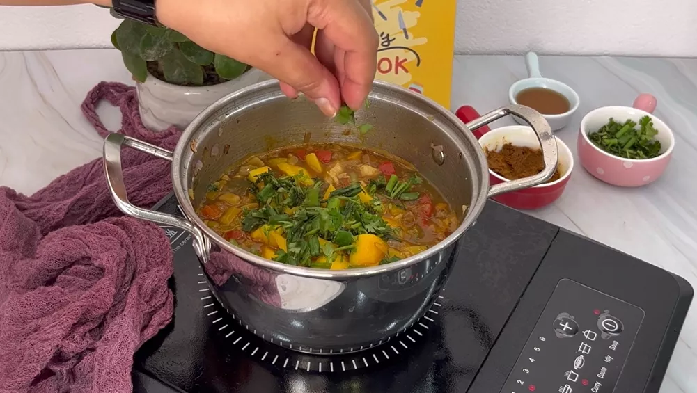 Mango Coconut Chicken Curry with Sticky Rice